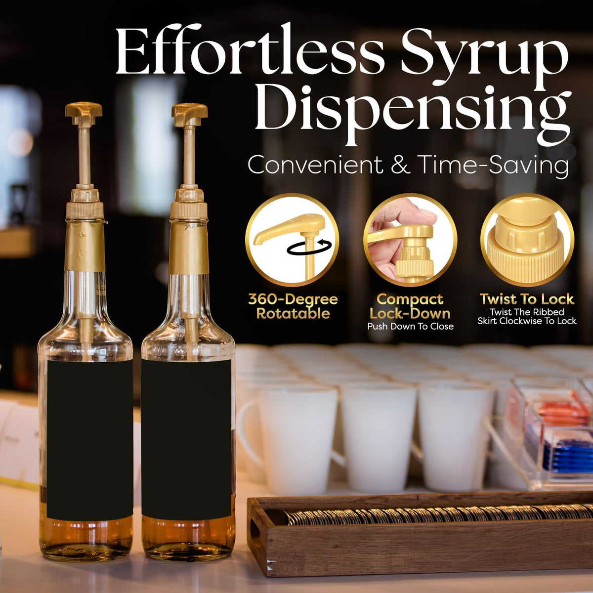 Syrup Pump for 750ml Syrup Bottle