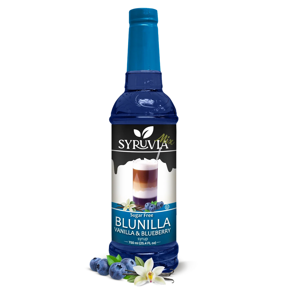 Sugar-Free BLUNILLA Syrup™ Vanilla Blueberry